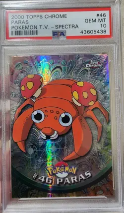 2000 Topps Chrome Paras Pokemon T.V. Spectra Holo PSA 10 Gem Mint Rare Vintage - Image 1