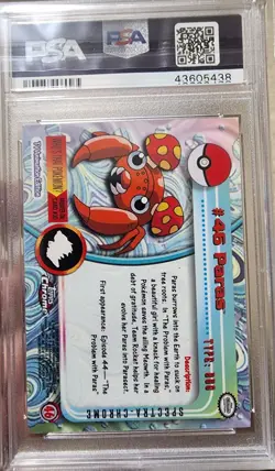 2000 Topps Chrome Paras Pokemon T.V. Spectra Holo PSA 10 Gem Mint Rare Vintage - Image 2