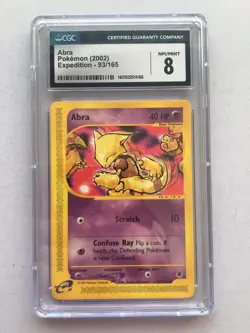 Abra Pokemon 2002 Expedition 93/165 Cgc 8 NM/Mint! Read Desc! - Image 1