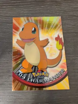 Topps Pokemon #04 Charmander Foil - Image 1