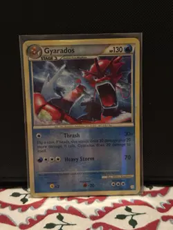 Shiny Gyarados 123/123 Reverse Holo Rare Pokemon HeartGold SoulSilver - Image 1