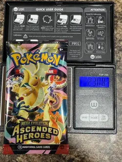 Pokemon Ascended Heroes VERY HEAVY 23.08g New Sealed Booster Pack God PackUUU - Image 1