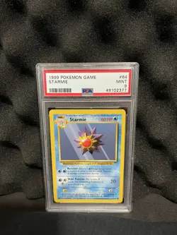 STARMIE 64/102 PSA MINT 9 Pokemon TCG Base Set - Image 1