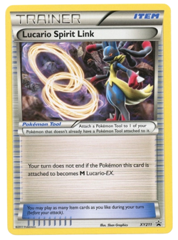 POKEMON TCG LUCARIO SPIRIT LINK XY211 XY BLACK STAR PROMO - Image 1