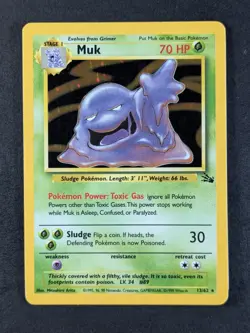 1999 Pokemon MUK #13/62 Fossil Unlimited Galaxy Star Holo Rare English - Image 1