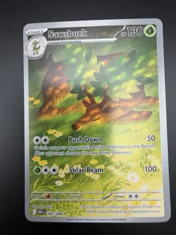 Pokemon Sawsbuck 092/086 Sv: White Flare Illustration Rare - Image 1