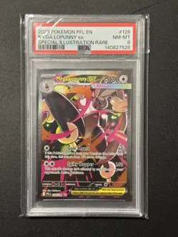 Pokemon Mega Lopunny ex 128/094 Phantasmal Flames Holo PSA 8 2025 - Image 1