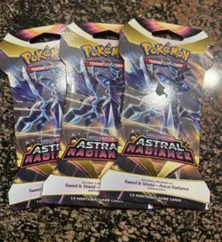 Astral Radiance Sleeved Booster Pack Pokemon (x3) - Image 1