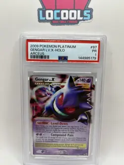 2009 Pokemon Platinum Arceus Gengar Lv.X Holo Foil 97/99 PSA 1 - Image 1