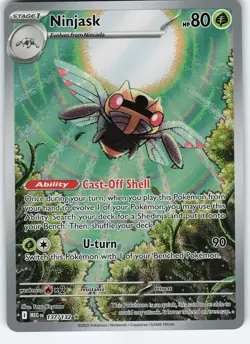Ninjask - 137/132 Illustration Rare Holo ME01: Mega Evolution NM Pokemon - Image 1