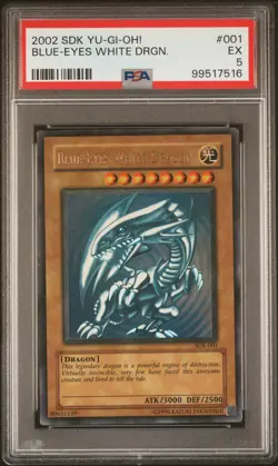 Blue Eyes White Dragon SDK-001 Ultra Rare SATURATED FADE Yugioh PSA 5 *516 - Image 1