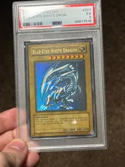 Blue Eyes White Dragon SDK-001 Ultra Rare SATURATED FADE Yugioh PSA 5 *516 - Image 4