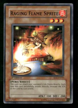 Raging Flame Sprite #SD3-EN010 Yugioh 1st Edition - Image 1