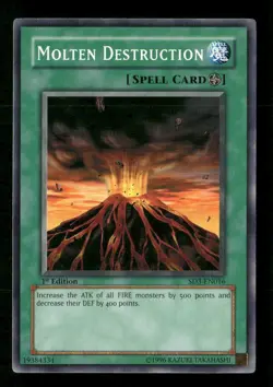 Molten Destruction #SD3-EN016 Yugioh 1st Edition - Image 1