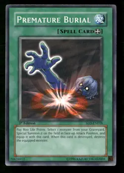 Premature Burial #SD3-EN018 Yugioh 1st Edition - Image 1