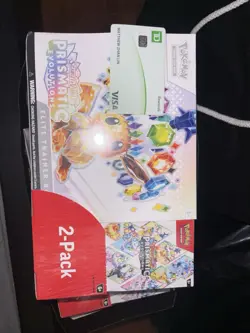 Pokemon TCG Prismatic Evolutions ETB with Booster Bundle Costco 2-Pack Sealed - Image 1
