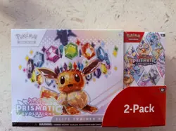 Pokemon TCG Prismatic Evolutions ETB with Booster Bundle Costco 2-Pack Sealed - Image 3