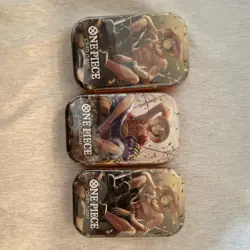 One Piece Card Game 3 Tin bundle Storage Set Luffy Ace - Image 1