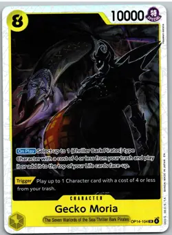 Gecko Moria - OP14-104 OP14-104 Super Rare The Azure Sea's Seven One Piece NM - Image 1