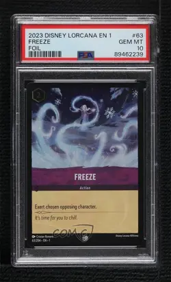 2023 Disney Lorcana - The First Chapter 1 Foil Freeze #63 PSA 10 GEM MT - Image 1