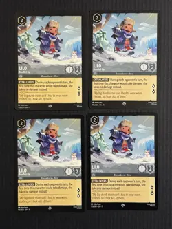 Disney Lorcana Lilo Bundled Up Super Rare Non-foil Winterspell Qty 4 - Image 1