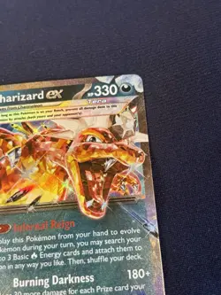 Charizard ex 054/091 SV: Paldean Fates Holo Pokemon card near mint - Image 2