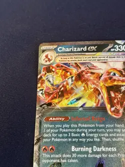 Charizard ex 054/091 SV: Paldean Fates Holo Pokemon card near mint - Image 3