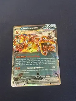 Charizard ex 054/091 SV: Paldean Fates Holo Pokemon card near mint - Image 5