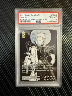 Final Fantasy TCG Cloud & Sephiroth Amano Legacy Full Arts Sequential PSA 10 - Image 1