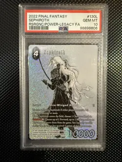 Final Fantasy TCG Cloud & Sephiroth Amano Legacy Full Arts Sequential PSA 10 - Image 2