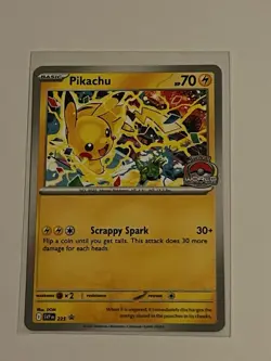 Pokemon Pikachu Promo 2025 World Championships SVP EN 225 Pokemon Card Worlds - Image 1