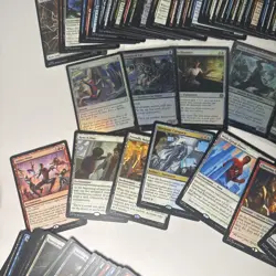Magic: The Gathering Marvel Spider-Man Card Lot, R, m, C, L, Holos 142 Cards - Image 2