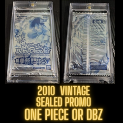 2010 One Piece DBZ OMEGA Miracle Battle Carddas SEALED CARD PROMO PACK RARE - Image 1
