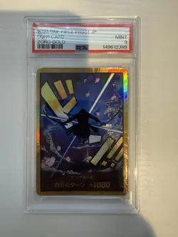 PSA 9 Gold DON !! (Roronoa Zoro) ONE PIECE Card The Best PRB-01 JP - Image 1
