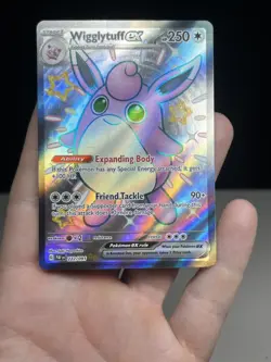 Wigglytuff ex - 222/091 - Shiny Ultra Rare - Paldean Fates - Pokemon Card - NM/M - Image 1