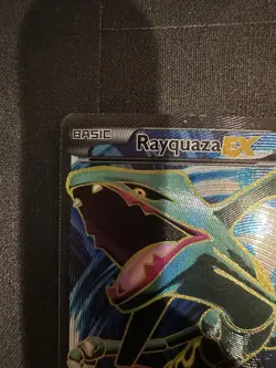 Rayquaza EX (Full Art) 104/108 Roaring Skies XY Holo Pokemon Card TCG - Image 4