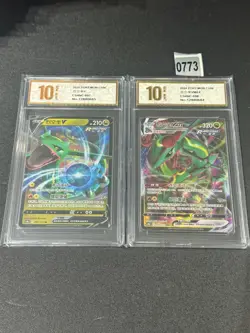 Pokemon Chinese TCG Card Sword & Shield Rayquaza cs4bc- 097/132,098/132 Grade 10 - Image 1