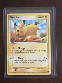 Pikachu 57/108 Ex Power Keepers Non Holo Pokemon Card 2007 - Image 1