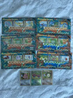 Pokemon Japanese Southern Islands Set 18 / 3 extra Cards Rainbow/Tropical - Image 1