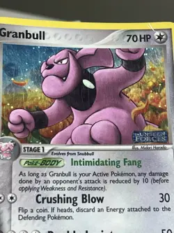 Granbull 39/115 Unseen Forces STAMPED Reverse Holo Pokemon Card - Image 2