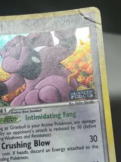 Granbull 39/115 Unseen Forces STAMPED Reverse Holo Pokemon Card - Image 3