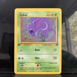 1st Edition Zubat 70/82 - Team Rocket - Pokemon Card - Vintage - Image 1