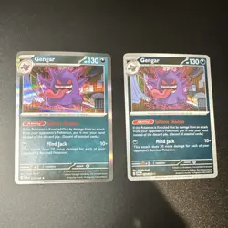 Pokemon Gengar 050/088 Holo and Reverse Holo Lot of 2 Cards - Image 1