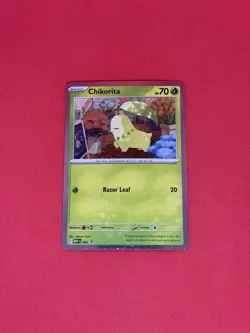 Chikorita 069 Cosmo Holo Promo - Perfect Order - Pokemon Card - Image 1