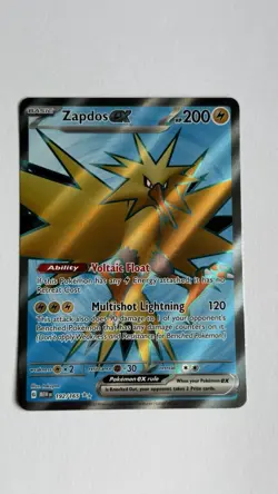 Zapdos ex 192/165 SV: Scarlet & Violet 151 - Pokemon Card NM - Image 1