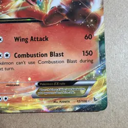 Pokemon Charizard EX Ultra Rare Holo 12/106 Flashfire Basic 2014 Card - Image 4