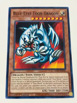 Yugioh - Blue Eyes Toon Dragon - 1st Edition NM - Plus Free Holographic Card - Image 1