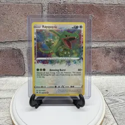 Pokemon Rayquaza Amazing Rare Holo 138/185 Swsh04: Vivid Voltage Card - Image 1
