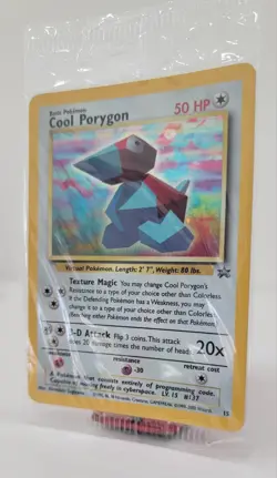 Cool Porygon 15/53 WOTC Promo Holo Pokemon Card Factory Sealed Mint Vintage - Image 2