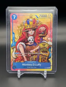 Monkey.D.Luffy 2nd Anniversary Stamped Promo P-043 One Piece Promotion Card (A) - Image 1